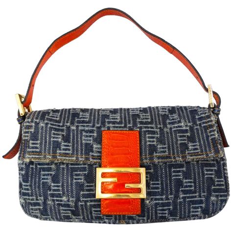 baguette fendi tiffany|fendi denim baguette vintage.